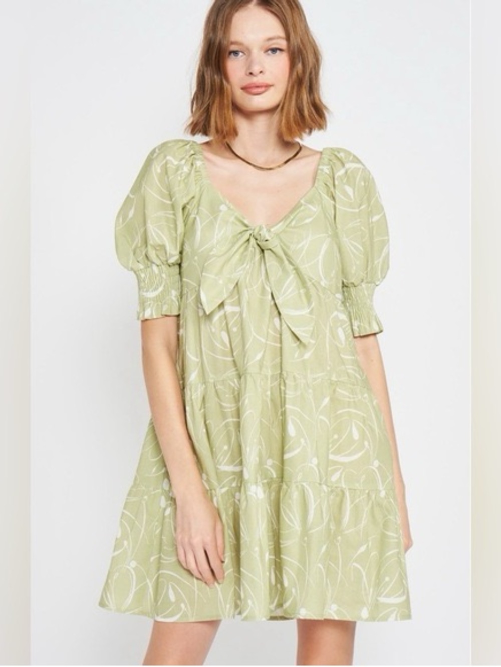 En Saison Idrissy Floral Mini Dress • Small • 100% Cotton